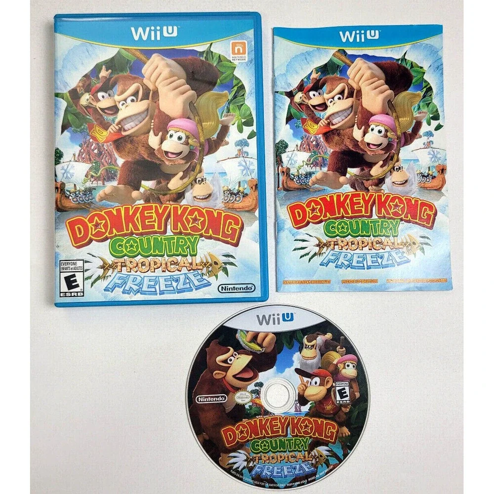 DONKEY KONG COUNTRY TROPICAL FREEZE‎ - WII U GAME - COMPLETE!